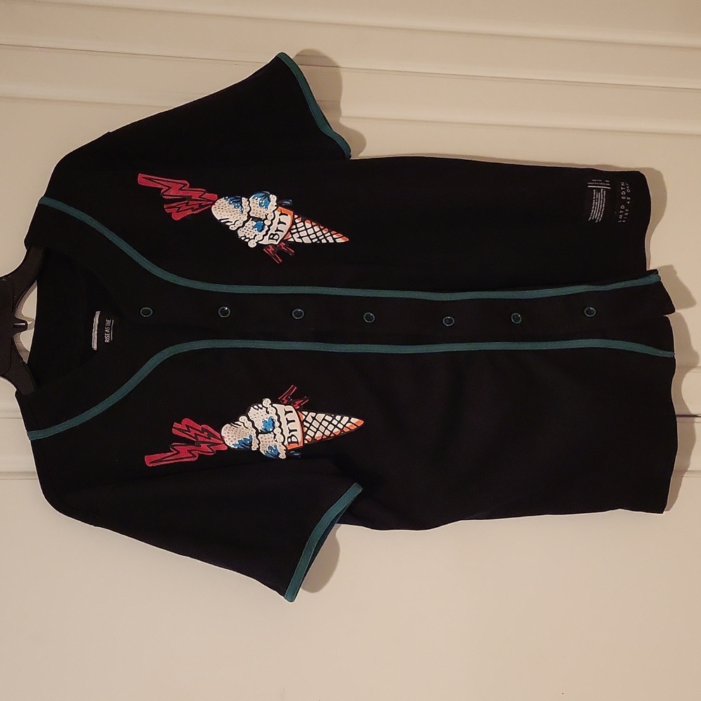 Simpsons GUWOP Rise as 1NE Simpsons Cartoon Jersey Ltd Edition Size XL BLING